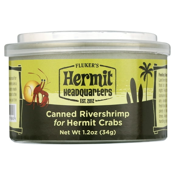 Fluker's Canned River Shrimp for Hermit Crabs, 1.2 oz