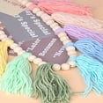 thumbnail image 5 of LEEYNEER 1Pc Colorful Rainbow Tassel Garland  Colorful Tassel Banner Decor Wall Hanging Home Decor Bohemian Tassel Garland Classroom Each 12 Colorful Tassel Garland Banner Decoration Wall, 5 of 7