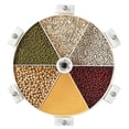 thumbnail image 1 of Granos Montado En La Pared Dispensador De Alimentos Secos De 5 Compartimentos Contenedor De Cereales Giratorio Para Utensilios De Cocina Noticed HA044300-01, 1 of 6