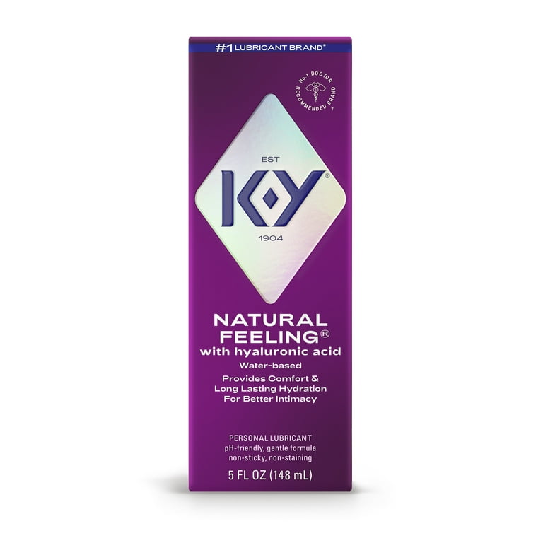 k-y natural feeling lubricant reviews K-Y Natural Feeling Water-Based Lube with Hyaluronic Acid, Personal  Moisturizing Lubricant, 5 fl oz