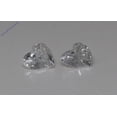 thumbnail image 3 of Heart Natural Mined Diamond Stud Earrings 14k White Gold (0.8 Ct,H Color,SI1-SI2 Clarity), 3 of 3