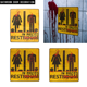 thumbnail image 1 of Decoración de Halloween de 3 Piezas, Etiqueta Adhesiva de Letrero de Inodoro Sangriento - Halloween, Casa Encantada y Fiestas Temáticas de Terror Decoración de Puerta de Baño - Extraíble, Se Pega a la, 1 of 5