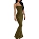 thumbnail image 1 of Vestido de color puro, vestido de tirantes finos con tirantes finos para mujer Vestido de tirantes finos con tirantes finos True Excellence, 1 of 7