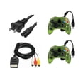 thumbnail image 1 of Pack 2 Controles Verdes +cable Video Audio+Cable de corriente Para Xbox Clasico, 1 of 4