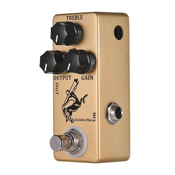 MOSKYAudio Golden Horse Guitar Overdrive Effect Pedal Full Metal Shell True Bypass