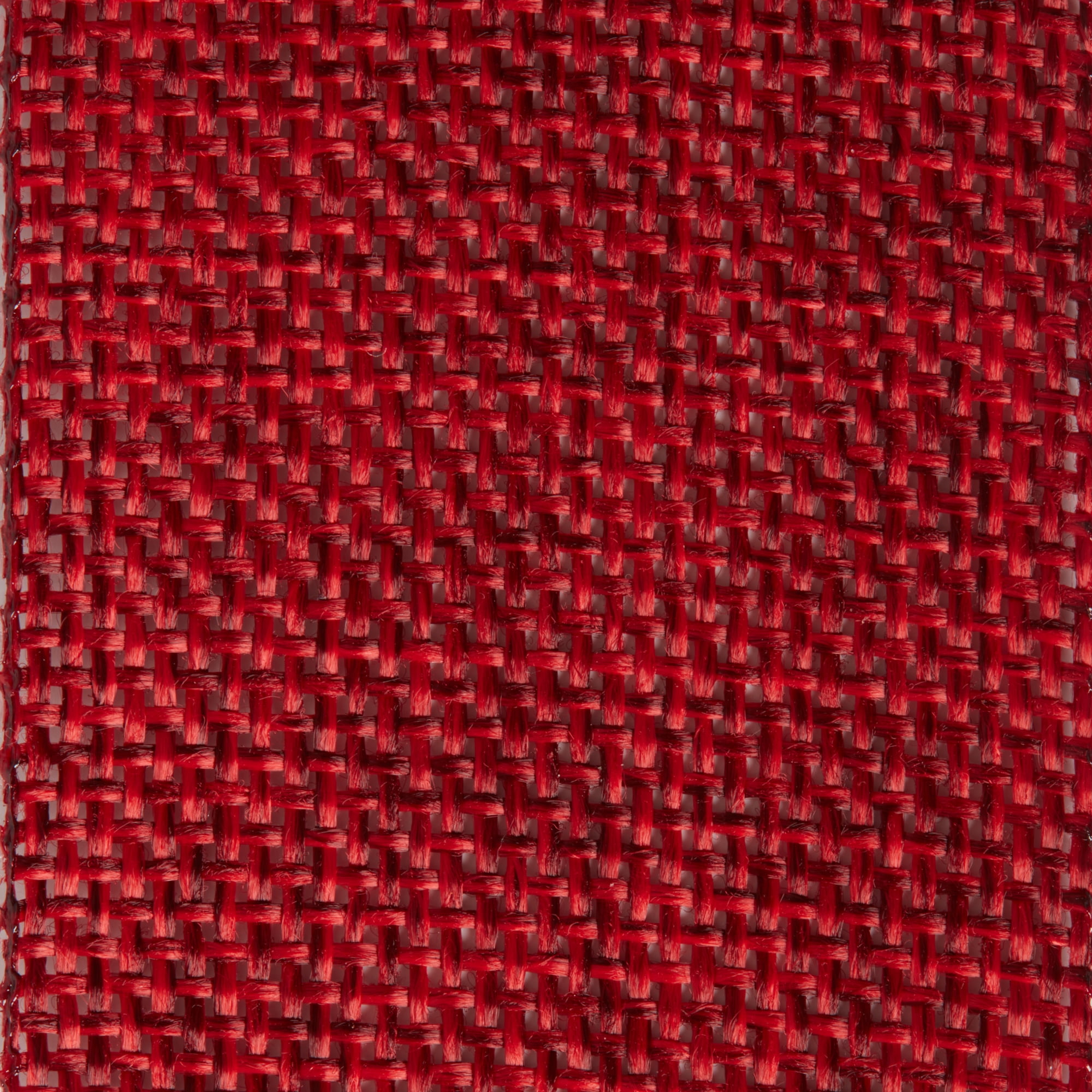 Offray Ribbon, Red 1 1/2 inch Woven Burlap Woven Ribbon, 9 feet