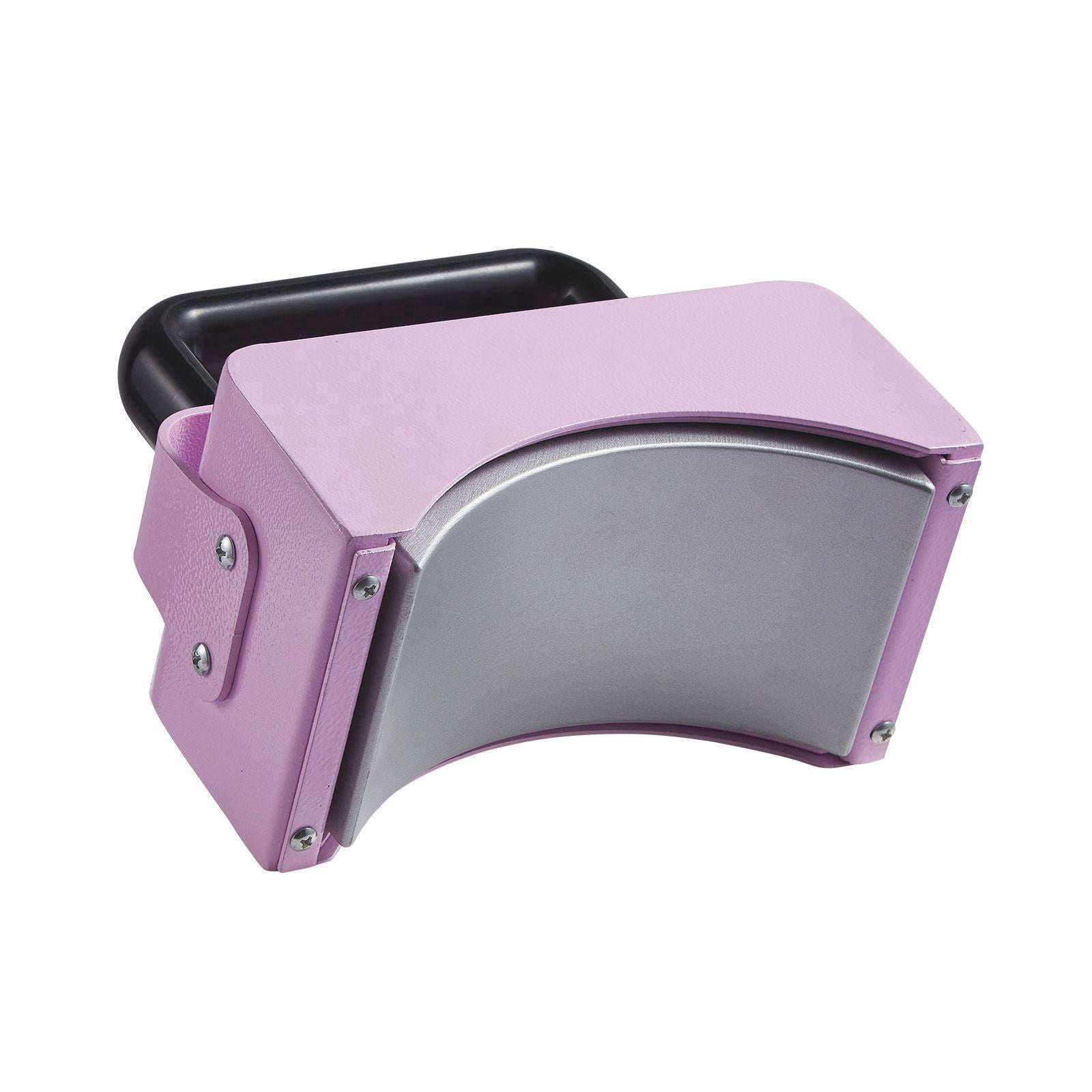 Mini Hat Heat Press Machine with 5.9x3.15 Inch Curved Plate Integrated Control Panel Safety Base Glove Auto Shut Off Purple