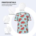 thumbnail image 5 of Rocae Watermelon for Breathable Men's Baseball T-Shirt Fashionable Casual Baseball Jersey, Moisture-wicking Sportswear Large, 5 of 9