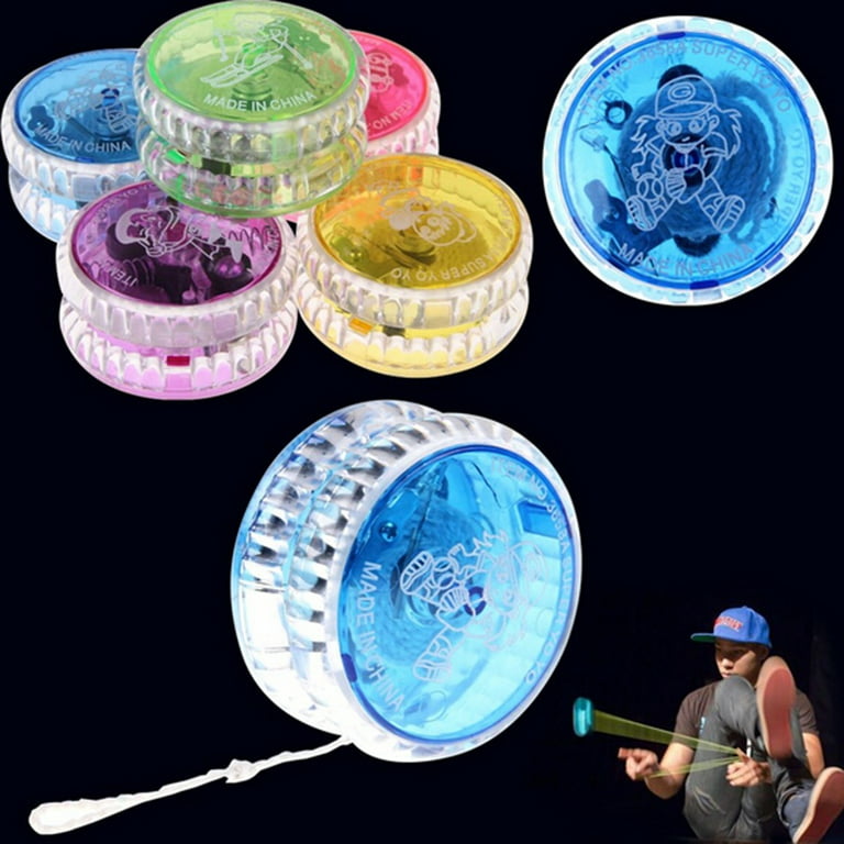 15 pièces de yoyo LED pour débutants, yoyo en Plastique réactif pour  Enfants débutants, Balle réactive Amusante pour Cadeau d'anniversaire  (Couleur