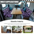 thumbnail image 5 of FOR U DESIGNS Bat Spider Web Purple Pattern 3 Pcs RV Dinette Cushion Covers Breathable Camper Cushion Slipcover with Pillowcase, Stretch 2 Seat Sofa Chair Cover Camper Seat Covers Halloween Decor, 5 of 8