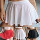 thumbnail image 3 of ALSLIAO - Minifalda plisada para mujer, lencería sexy de corte A, transparente, color blanco, talla S, 3 of 7