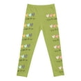 thumbnail image 5 of XEGLSBU Girls Leggings Size 10-12 Plus Girls Athletic Leggings Kids Dance Running Yoga Pants Workout Dance Tights Girls Leggings d-Green Size 7-8 Years, 5 of 5