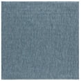 thumbnail image 2 of Safavieh Courtyard Finnian Solid Indoor/Outdoor Area Rug, Navy/Gray, 6'7" x 6'7" Square, 2 of 13