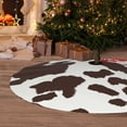 thumbnail image 2 of Cauagu 36" Christmas Tree Skirt Brown Cow Pattern Christmas Tree Decorations Tree Mat for Xmas Decorations Occasion Holiday Home Decor -36", 2 of 7