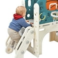 thumbnail image 6 of 7 in 1 Kids Slide,Kids Climber Slide, with Basketball Hoop, Tunnel,Storage Space and Non-Slip Steps,Outdoor Indoor Slide Playset Toddler Playground, for Boys Girls Gifts, 6 of 8