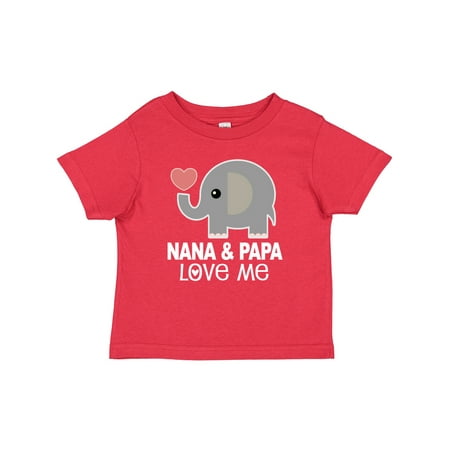 

Inktastic Nana and Papa Love Me Grandbaby Gift Baby Boy or Baby Girl T-Shirt