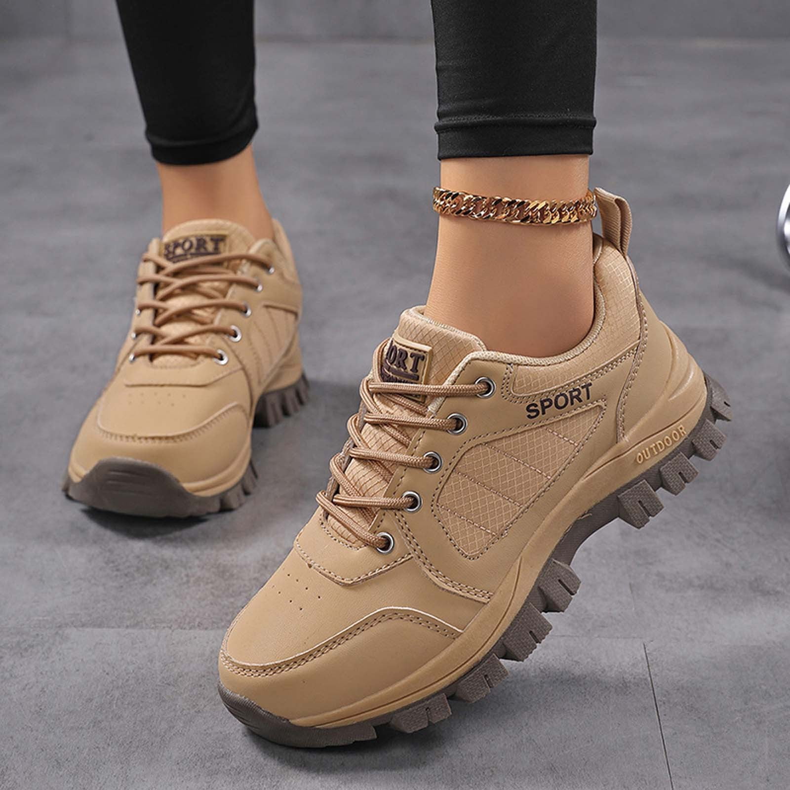 Women's Walking Shoes Waterproof Hiking Shoes on Orthopedic Sneakers Outdoor Non Shoes Casual Trail Shoes