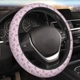 thumbnail image 5 of Vsdgher Butterfly Pattern Elastic Car Steering Wheel Cover,Car Wheel Cover Protector Car Accessory for Steering Wheel with a Diameter of 14.5"-15", 5 of 6