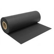Multy Home Floor Mat Black Rubber Runner - Non-Slip, Washable - 27 in W x 50 ft L