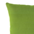 thumbnail image 4 of Jordan Manufacturing 16" x 16" Veranda Citrus Green Solid Square Outdoor Throw Pillow, 4 of 11