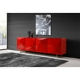 thumbnail image 3 of 94" X 18" X 29" Red Metal Buffet, 3 of 3