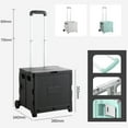thumbnail image 3 of TFixol Chariot de Courses Pliable Portable avec Couvercle, Mini Chariot Vert à 2 Roues pour Épicerie, Camping et Utilisation Extérieure, Design Haute Résistance pour Transport et Rangement Faciles, 3 of 6