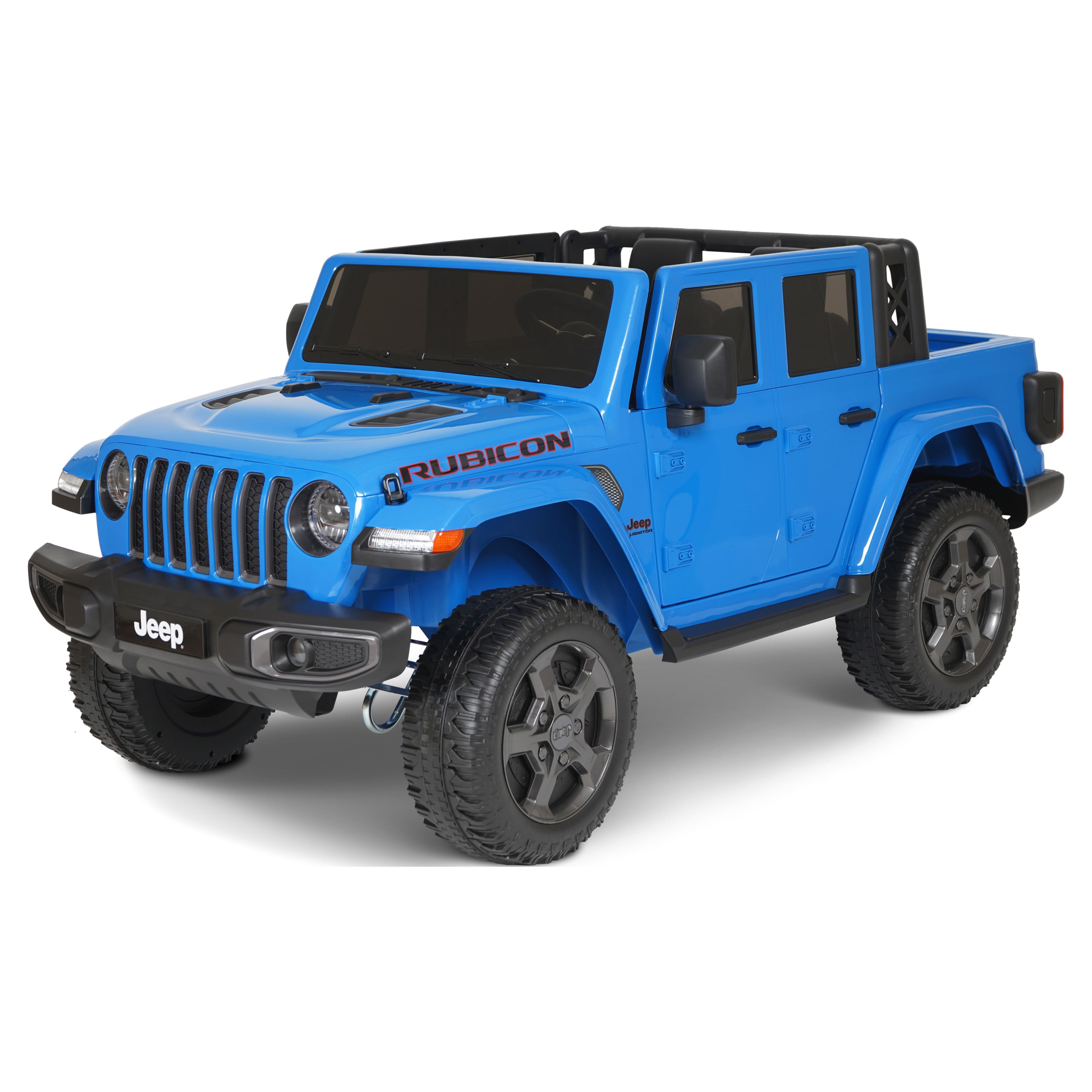 12V Jeep Gladiator Rubicon Battery Powered Ride-on by Hyper Toys, 2-Seater, Blue, for a Child Ages 3-8, Max Speed 5 mph - image 3 of 18
