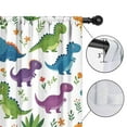 thumbnail image 4 of Blackout Kids Curtains,White Floral Dinosaurs Pattern Childrens Insulated Curtains Set Of 2,Bedroom Essentials,Toddler Room Decor 42"x84", 4 of 5