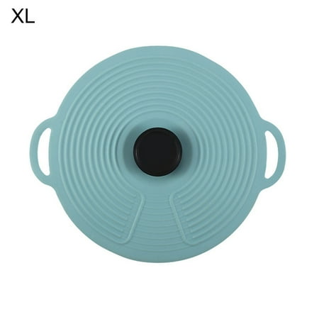 

UDIYO Silicone Pot Lid Reusable Pot Lid Heat-resistant Silicone Leak Proof Fresh-keeping Cover for Kitchen