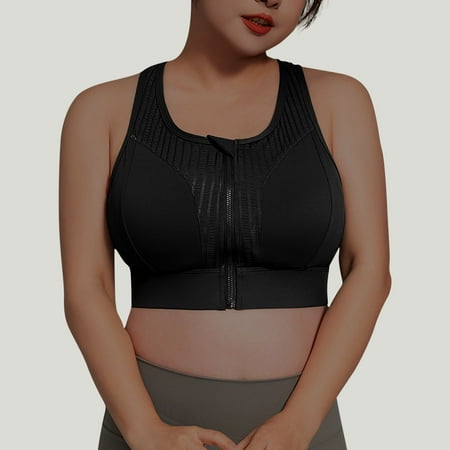 LLYWEY Wirefree Tshirt Bras for Women on Clearance Wire-Free Sports Bra Women Ladies T-Shirt Bra Style-782 Women Multiway Bra Feature Adult Female Plus Size Sports Bras Black 34B
