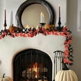 thumbnail image 6 of Fall Oak Leaves Garland Autumn Garland Decor, 5.7ft Artificial Oak Leaves Garland for Thanksgiving Home Wedding Fireplace Party, 2pcs, 6 of 6