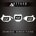 thumbnail image 2 of Attack Graphics Number Plate Backgrounds for Yamaha YZ450F 2003, 2 of 2