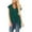 Green 1, variant on Yubnlvae 2025 European & American Women's Short-Sleeved V-Neck T-Shirt Trendy Solid Color Twist Front T-Shirt for Women (Blue | S)