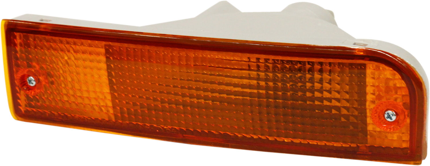 Corner Light Compatible with 1992-1995 Toyota Pickup Plastic Clear & Amber Lens With bulb Driver Side 