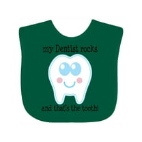 Inktastic Dentist Rocks Tooth Boys or Girls Baby Bib