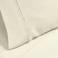 thumbnail image 5 of Superior Solid 1200-Thread Count Cotton Blend Sheet Set, Full, Ivory, 5 of 6