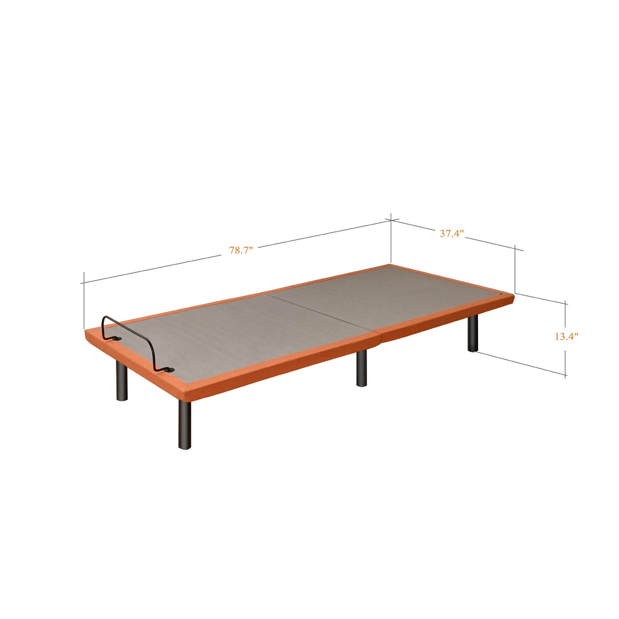 ESHINE Twin XL Adjustable Bed Frame, with Massage, Wireless Remote, USB, Under Bed Night Light, Head and Foot Incline, 3000 Series