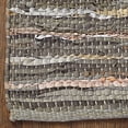 thumbnail image 5 of Hand-Woven Amara Leather and Cotton Area Rug, 5 of 7