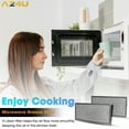 thumbnail image 6 of AZ4U 2 Pack Oven Grease Filter Compatible with Samsung MMV1153BAW ME21M706BAS ME21M706BAS/AA ME21H706MQG ME21H706MQS Microwave, 6 of 7