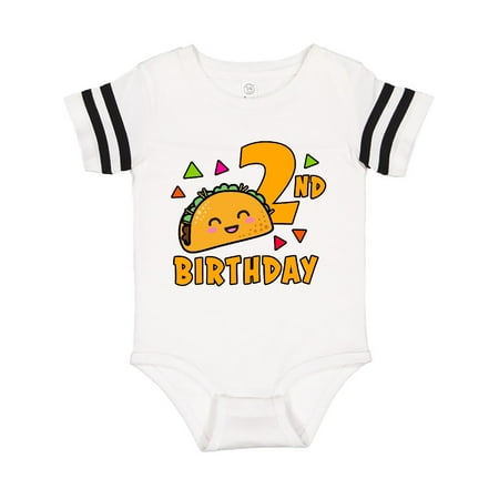 

Inktastic 2nd Birthday with Taco and Confetti Gift Baby Boy or Baby Girl Bodysuit