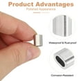 thumbnail image 3 of Uxcell Wire Rope Stop Sleeve, 304 Stainless Steel Cable Wire Rope Crimping Loops Sleeve Ferrule for Wire Rope and Cable Ferrule 1/8"(2.5mm), 3 of 7