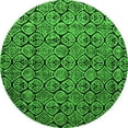 thumbnail image 1 of Ahgly Company Indoor Round Abstract Green Modern Area Rugs, 6' Round, 1 of 4