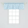 thumbnail image 2 of Ambesonne Blue Sky Window Valance, Clear Sky Fluffy Clouds, 42" x 18", Azure Blue Pale Blue, 2 of 3