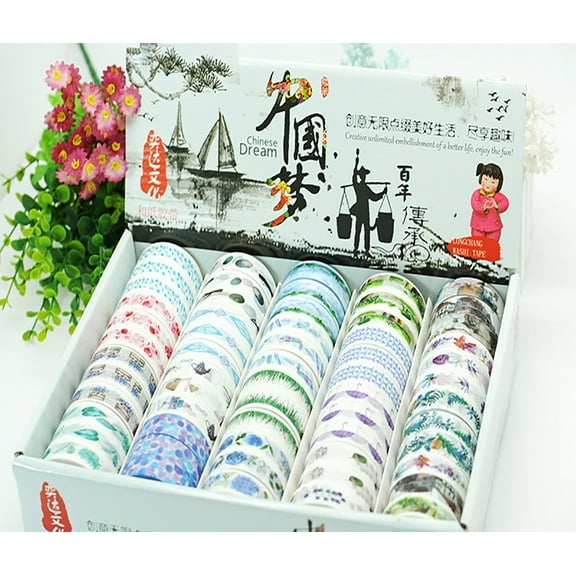 "Orange Tree Cranes" Painting Print on Wrapped Canvas