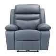 thumbnail image 4 of Pemberly Row Contemporary Leather Power Reclining Chair in Blue, 4 of 8