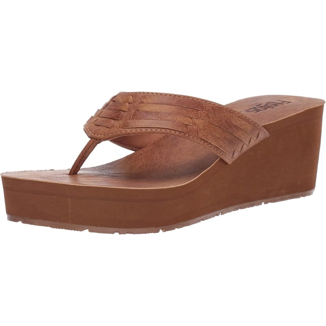 Chancletas Flojos Jess para mujer, color canela, 3 cm, talla 6