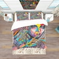 thumbnail image 3 of Designart 'Woman Portrait in Your Dreams' Bohemian & Eclectic Duvet Cover Set, 3 of 4
