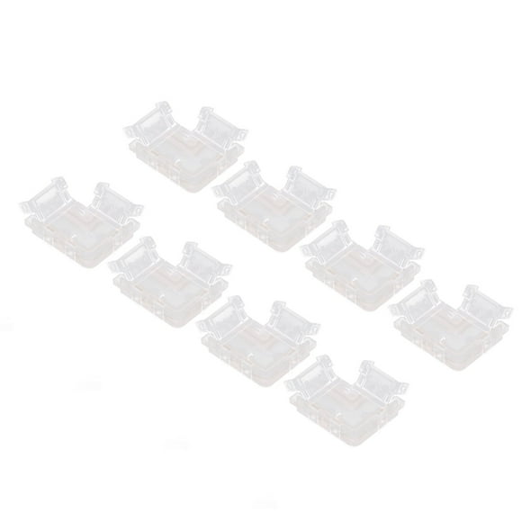 Strip Light Connector, Seamless L Shape Strip Light Adapter Solderless Transparent For 10mm LED Tape Light