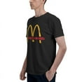 thumbnail image 5 of Mcdonald'S Logo Men'S Basic Short Sleeve T-Shirt Fad Black Small, 5 of 8