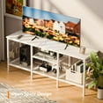 thumbnail image 6 of TV Stand with Power Outlets, Entertainment Center with Open Storage Shelves for TVs up to 55 Inch, Media Console Table with Soundbar Shelf for Living Room, Bedroom, 6 of 14